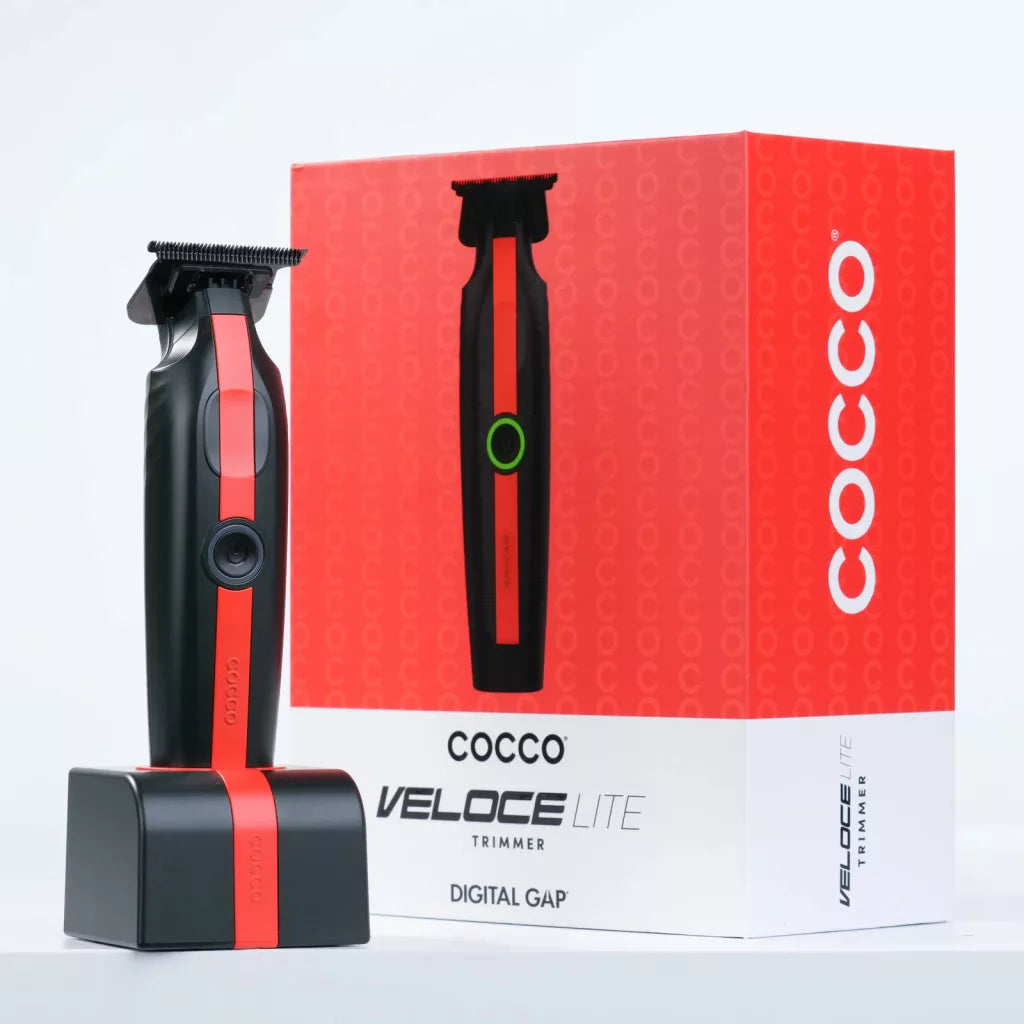 Cocco - Veloce Lite Trimmer - Professzionális Kontúrvágó (Black/Red)