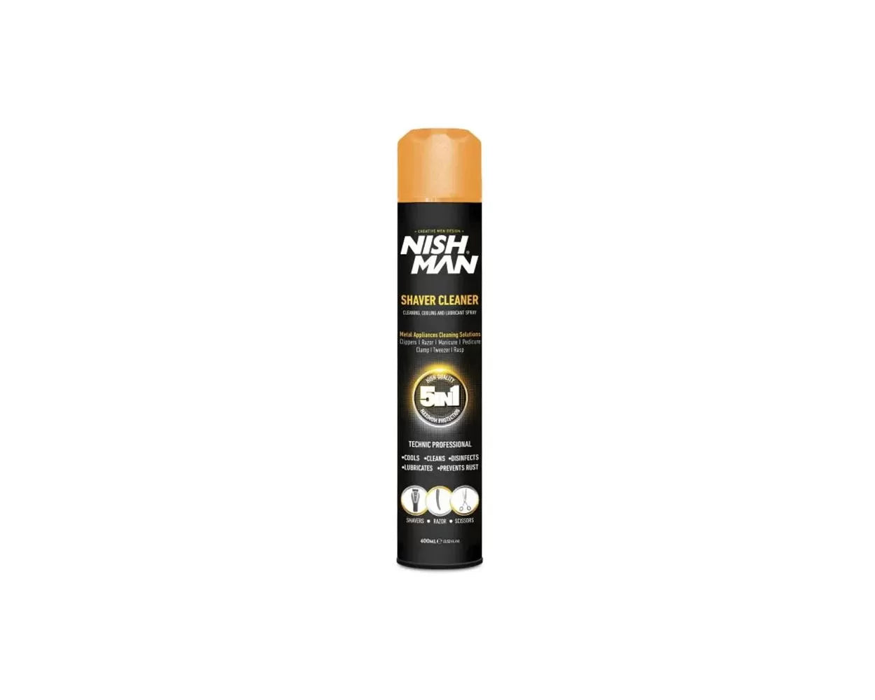 Nish Man Shaver Cleaner 5in1 Spray 400 ml