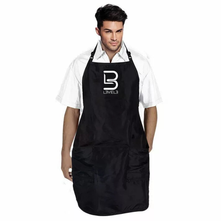 L3VEL3 - Apron - Fodrász Munkakötény (Fekete)
