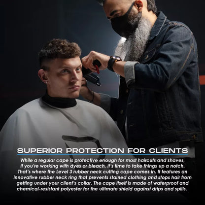 L3VEL3 - Cape With Rubber Neck - Beterítő Kendő Gumis Nyakkal Fehér vagy Fekete